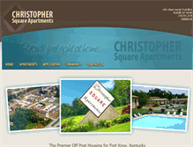 Tablet Screenshot of christophersquareapts.com
